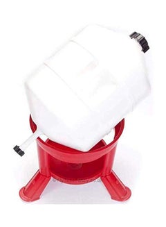 NOVITAL Chicken Drinker Stand With Handle Red/White 30Liters  - Image 3