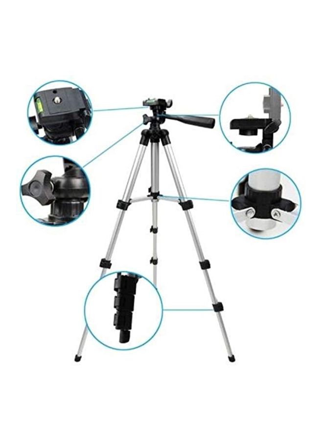 Portable Tripod Mobile Phone Holder Bracket For Digital Camera Smartphone Black/Silver