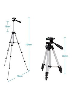 Icome Portable Tripod Mobile Phone Holder Bracket For Digital Camera Smartphone Black/Silver  - Image 5