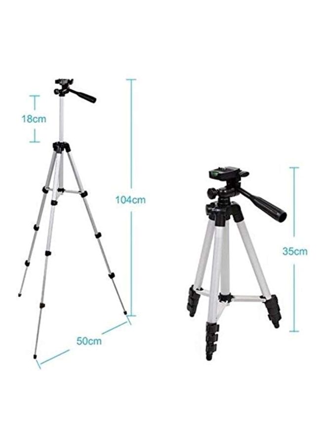 Portable Tripod Mobile Phone Holder Bracket For Digital Camera Smartphone Black/Silver