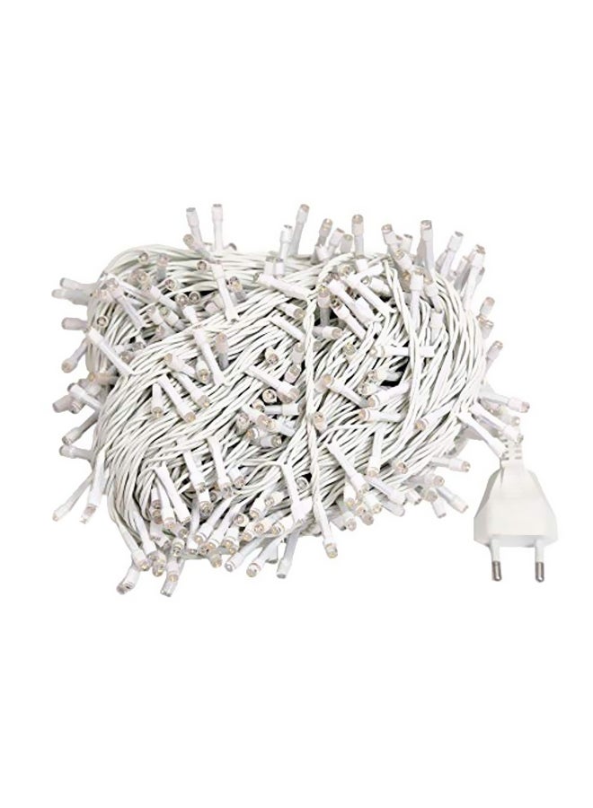 أضواء LED زينة من الكريستال أبيض دافئ 50متر - Image 1