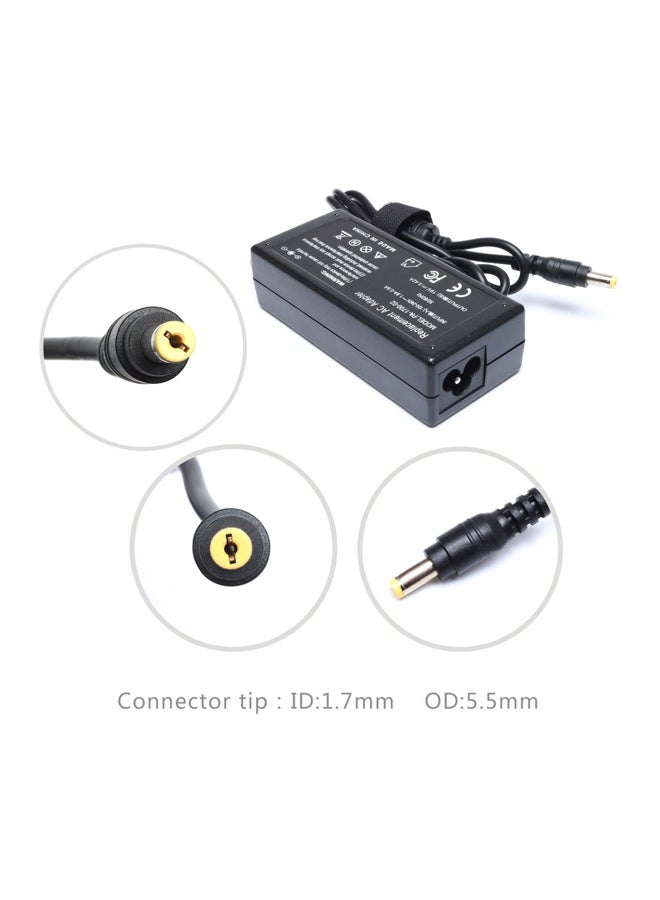 أيسر محول تيار متردد شاحن لبطارية اللابتوب أسود - Image 4