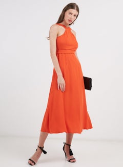 Sansa Midi Dress Orange