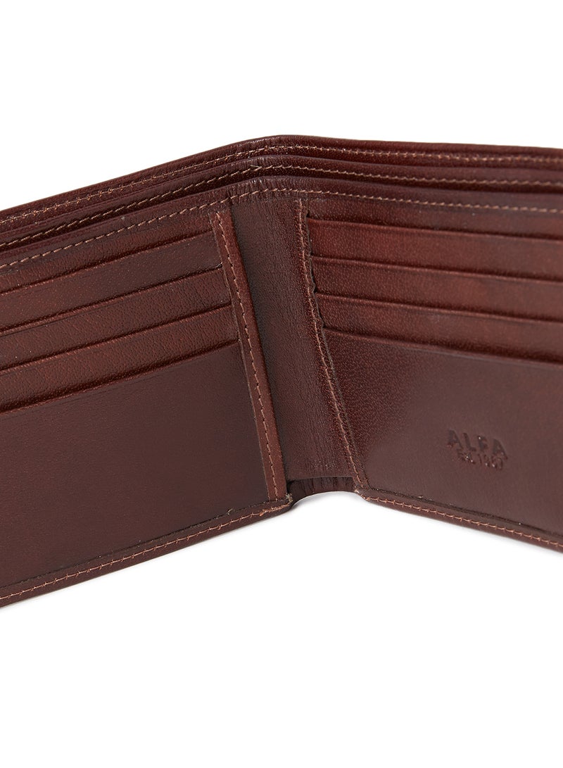 Alfa Leather Co. Bifold Wallet Brown  - Image 3