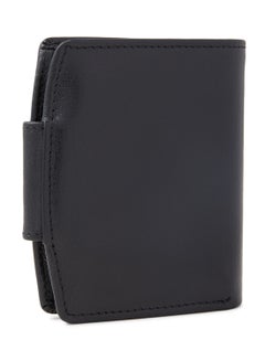 Alfa Leather Co. Bifold Wallet With Coin Holder And Button Clasp Black  - Image 2