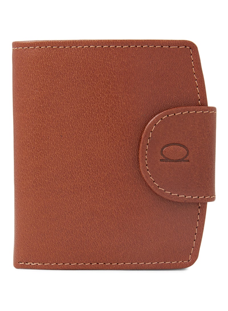 Alfa Leather Co. Bifold Wallet With Coin Holder And Button Clasp Havan - Image 1