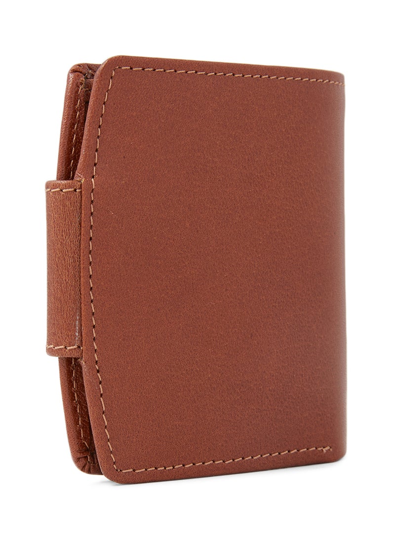 Alfa Leather Co. Bifold Wallet With Coin Holder And Button Clasp Havan - Image 2