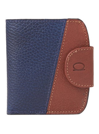 Bifold Wallet With Coin Holder And Button Clasp Navy/Havan - v1561903956/N26789302A_1