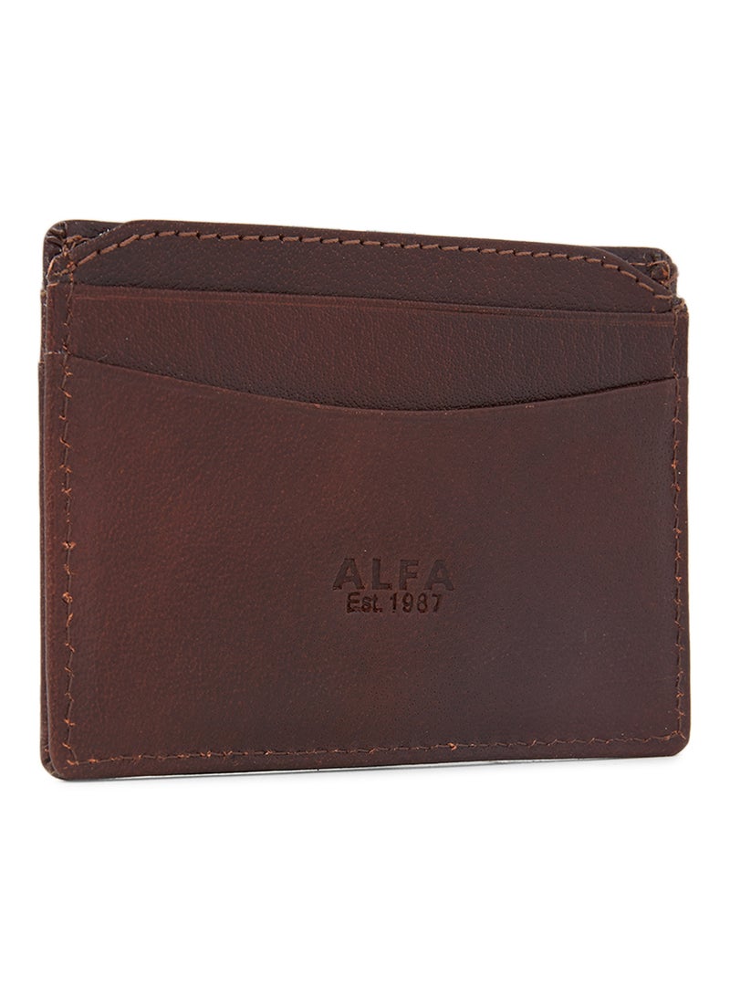 Alfa Leather Co. Card Holder Brown - Image 2