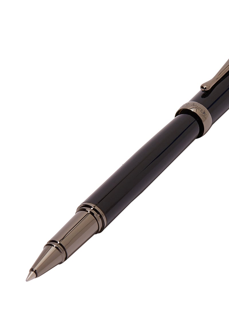 فيليب مورالي السويسرية قلم حبر جاف دوار أسود/ رمادي - Image 2