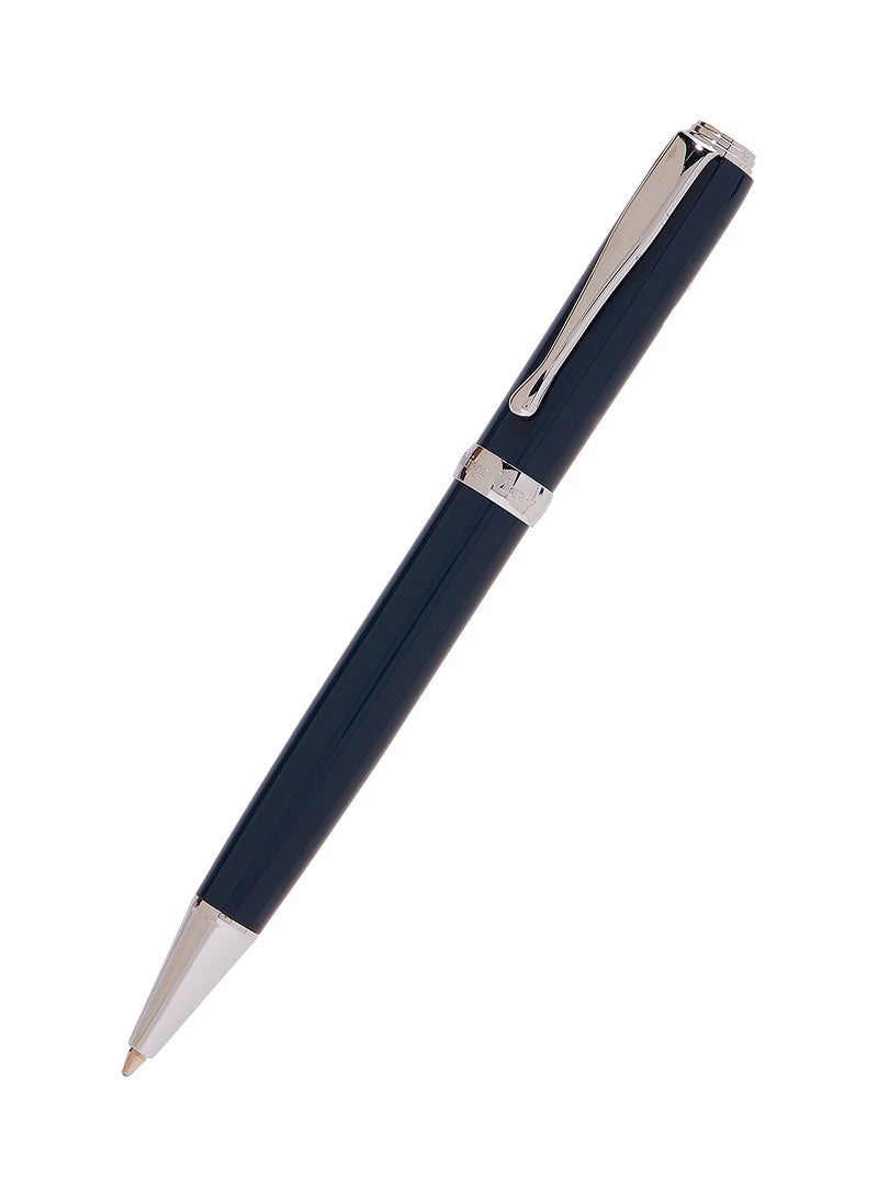 Philippe Moraly of Switzerland Ball Point Pen Blue/Silver - Image 1