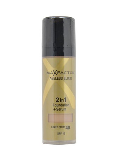 2-In-1 Ageless Elixir Foundation And Serum 40 Light Ivory