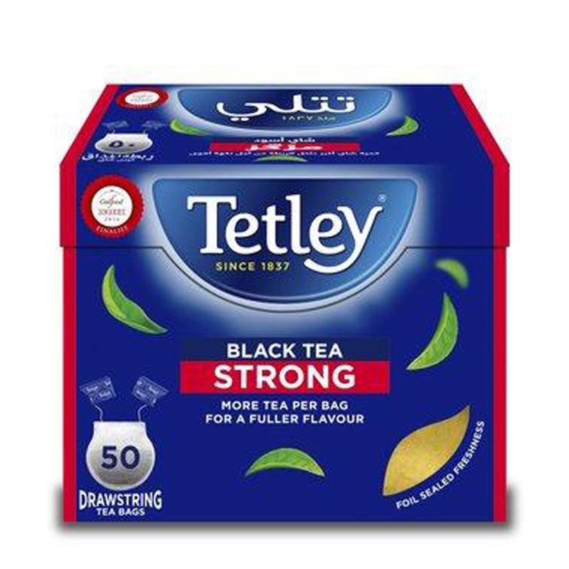 Tetley Strong Black 50 Tea Bag 100grams