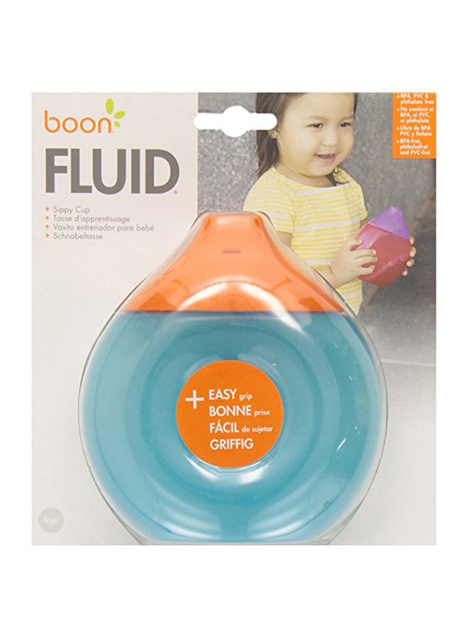 BOON Fluid Sippy Cup for Snacks for Easy Carrying of 10 Ounce - Blue/Orange - Image 2