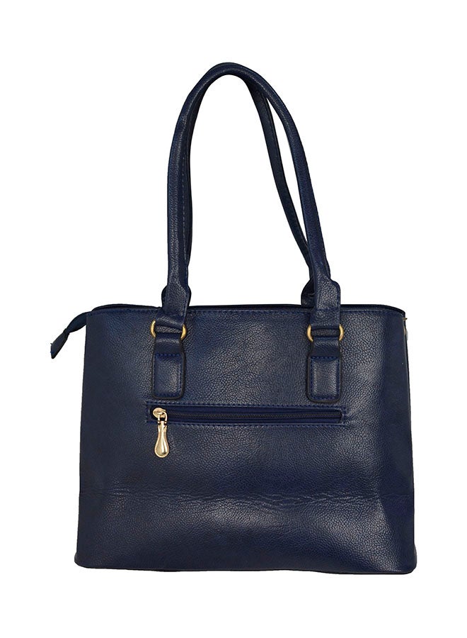 Generic - Split Leather Shoulder Bag Navy - Image 1