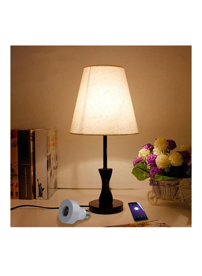 Generic - Wireless Smart Light Bulb Base Socket Cap For Lamps White 0.089kg - Image 1