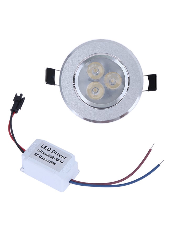 9W LED Downlight Ceiling Lamp Spot Light Recessed AC85-265V Lamp + LED Driver for Home Illumination White 0.106kg  - Image 1