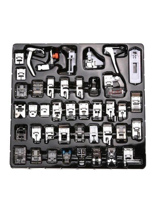 Generic - 42-Piece Sewing Machine Foot Presser Feet Kit Silver/Blue/White - Image 1