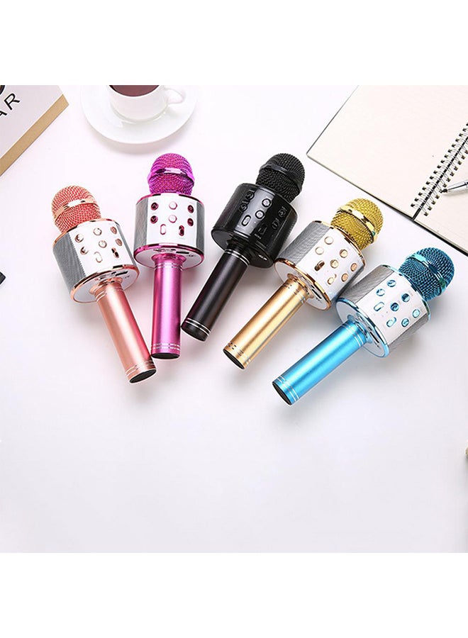 Generic 3-In-1 Wireless Bluetooth Handheld Karaoke Microphone E2CF-061 Rose Gold  - Image 4