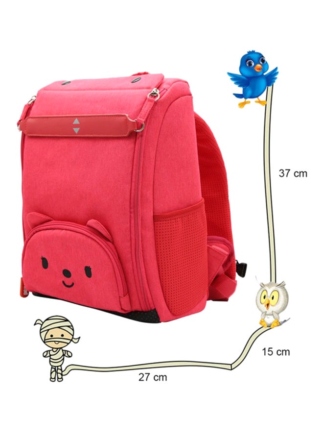 Nohoo - Cat Pattern Jungle School Backpack Pink - Image 1
