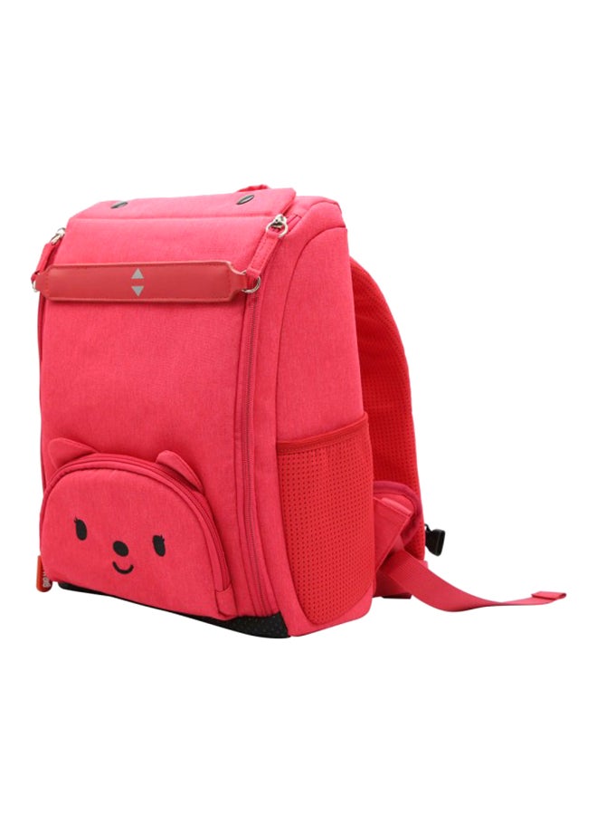 Nohoo - Cat Pattern Jungle School Backpack Pink - Image 1