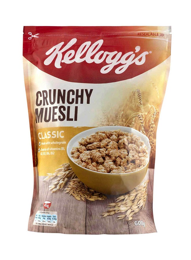 Kellogg's Crunchy Muesli Classic 600grams 