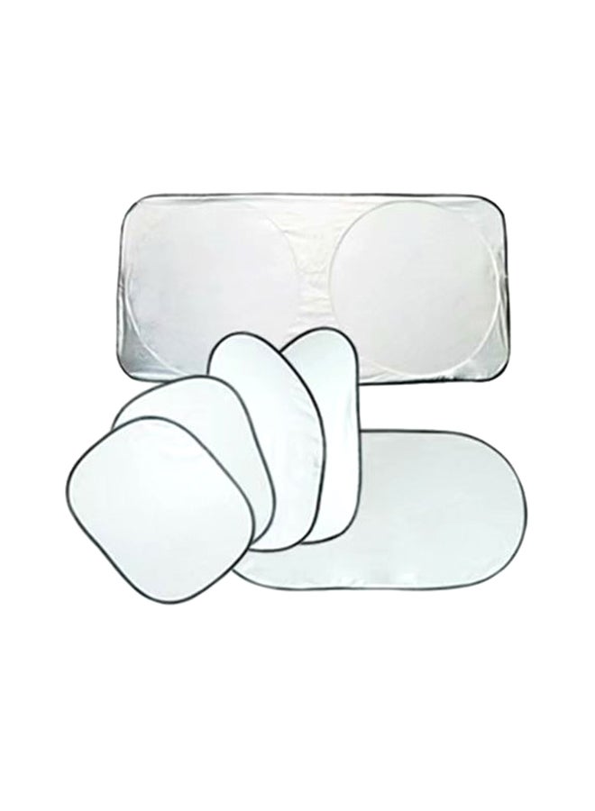 مجموعة ستائر صيفية حاجبة للشمس لنوافذ السيارة، للوقاية من الأشعة فوق البنفسجية، مجموعة من 6 قطع - Image 3