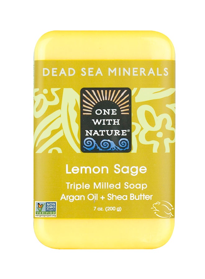 ONE WITH NATURE Lemon Sage Soap 200grams