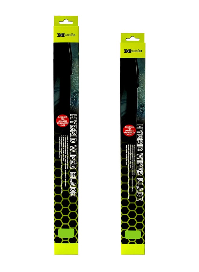 XCESSORIES 2-Piece Hybrid Wiper Blades Set For Mitsubishi Lancer 2014-12 - Image 1