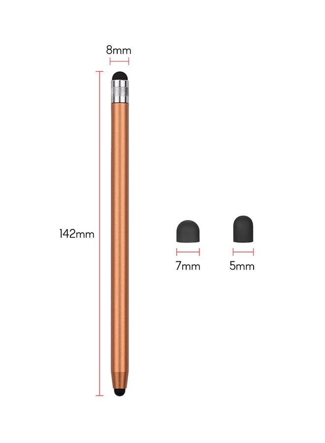 4-Piece Universal Touchscreen Stylus Pen For All Tablets With 8 Extra Replaceable Soft Rubber Tips Multicolour