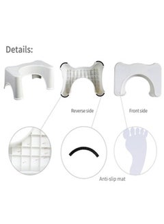 Generic Toilet Stool Grey 44.5 x 27 x 21centimeter  - Image 2