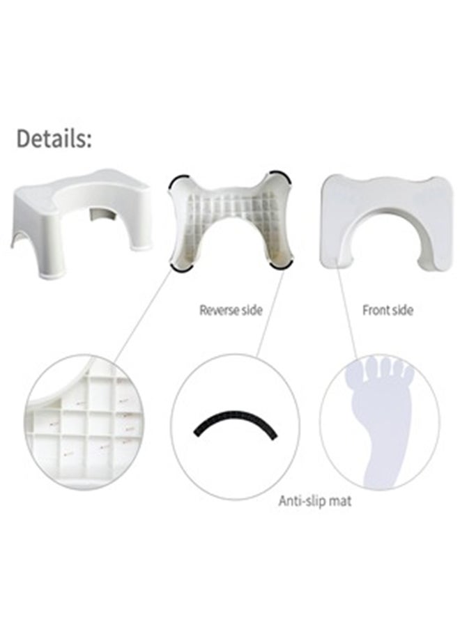 Toilet Stool Grey 44.5 x 27 x 21cm - Image 2