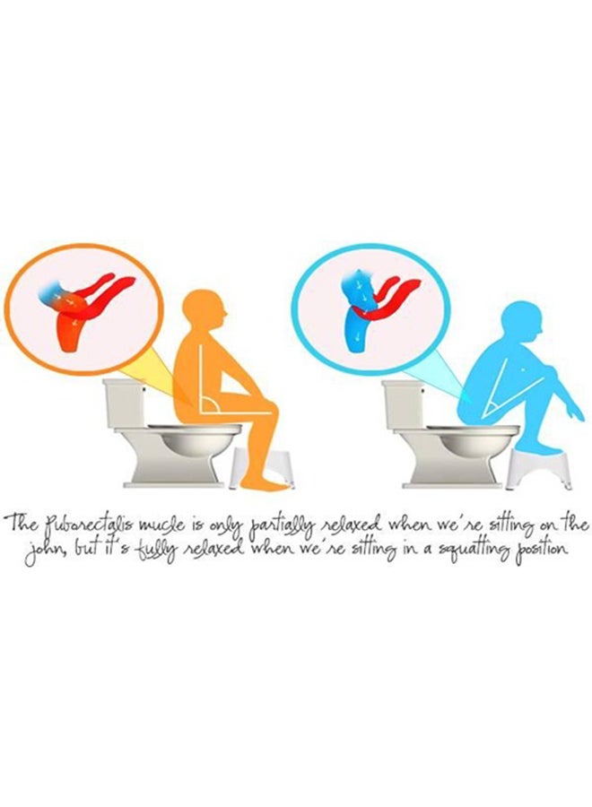 Toilet Stool Grey 44.5 x 27 x 21cm - Image 3