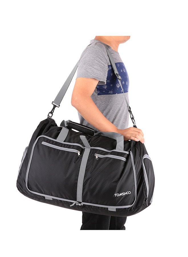 TOMSHOO - Foldable Packable Large Travel Luggage Shopping Gym Storage Bag80L 26x26x5cm - Image 1