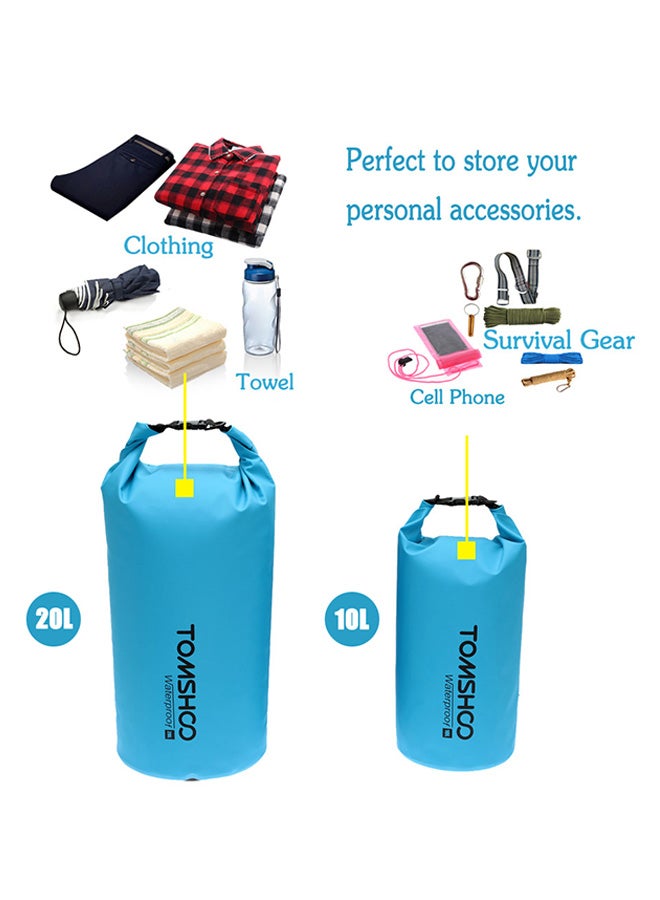 TOMSHOO Outdoor Water-Resistant Dry Bag For Travelling Rafting Boating Kayaking Canoeing Camping Snowboarding 10L / 20L  - Image 4