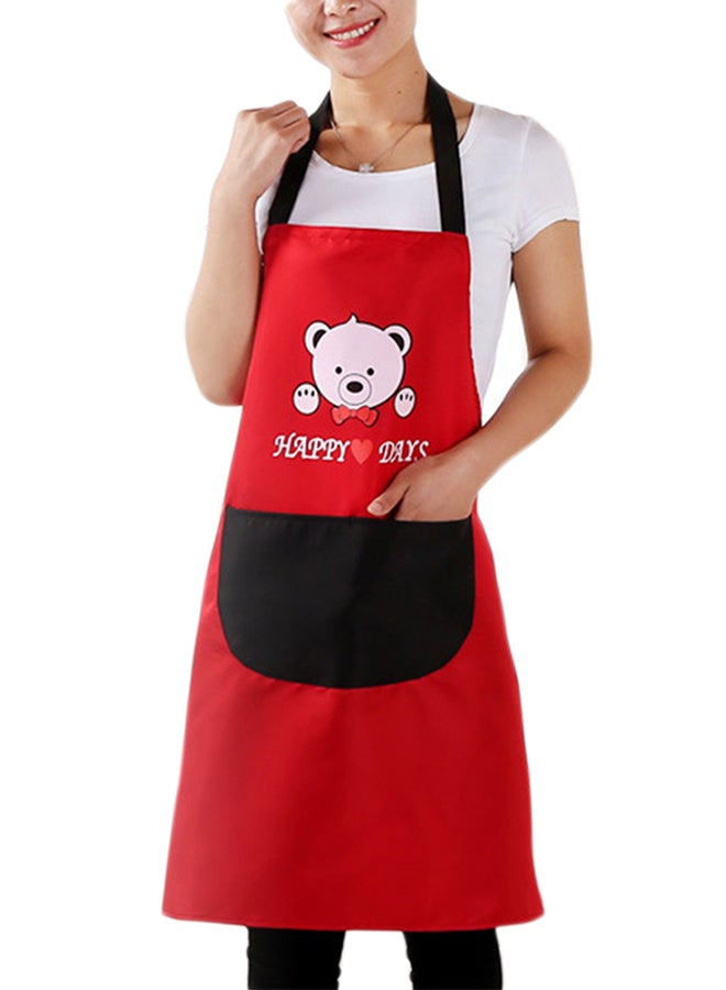 Cooking Apron Red/Black 70x69cm - Image 1