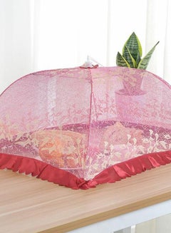 Bluelans Foldable Dustproof Food Cover Tent Red 74.5 x 43cm  - Image 2