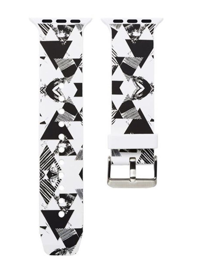 ISank Replacement Band For Apple Watch Series 4/3/2/1 Black/White - Image 1