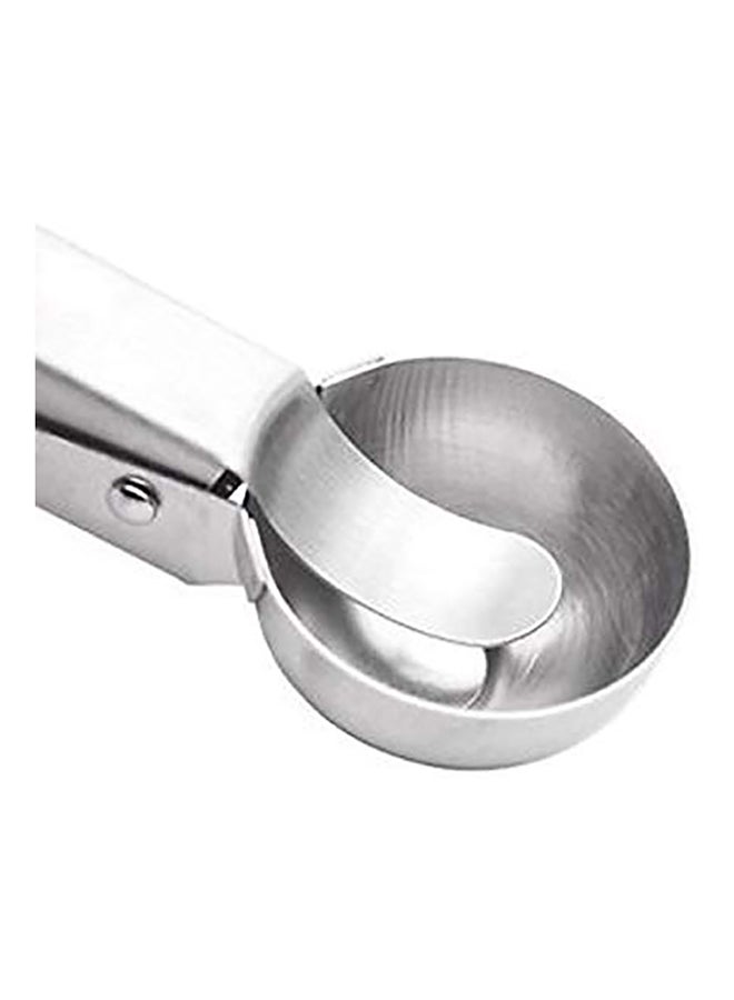 Kuber Industries - Stainless Steel Spring/Trigger Ice Cream Scoop ICESCOOP04 Silver Standardcm - Image 1