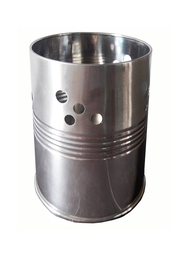 Kuber Industries Stainless Steel Tool Holder/Pen & Pencil Stand/Toothpaste Holder/Toothbrush Holder/Multi Purpose Holder (Code-Pens12) Silver Standardcm - Image 1