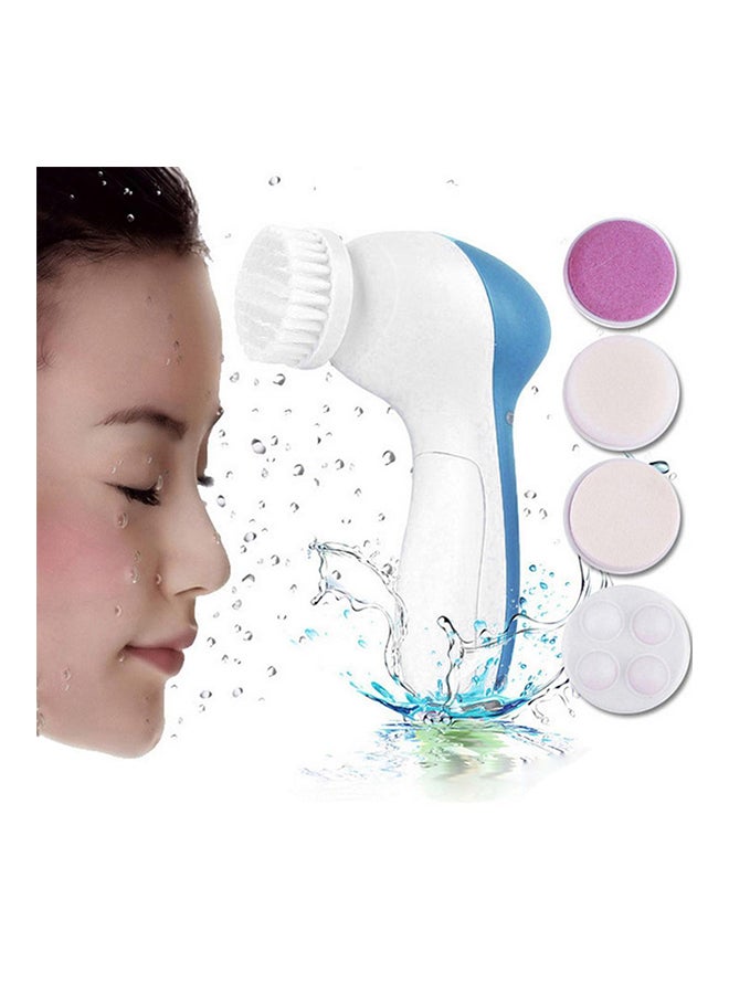 جهاز تدليك لتنظيف الوجه بالموجات فوق الصوتية أزرق 10×10×10سم - Image 2