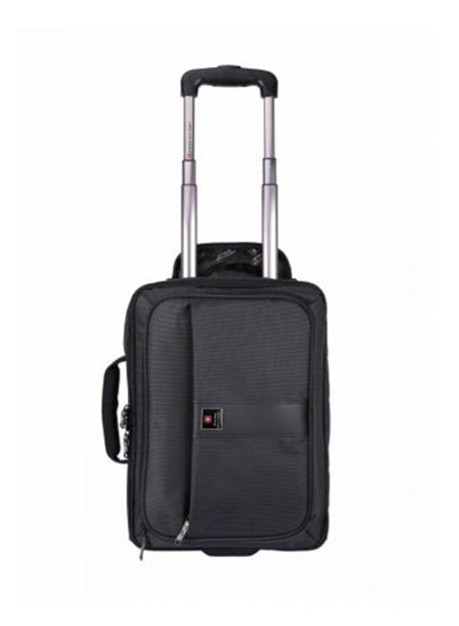 SWISS MILITARY - Laptop Trolley Briefcase Backpack Black - Image 1