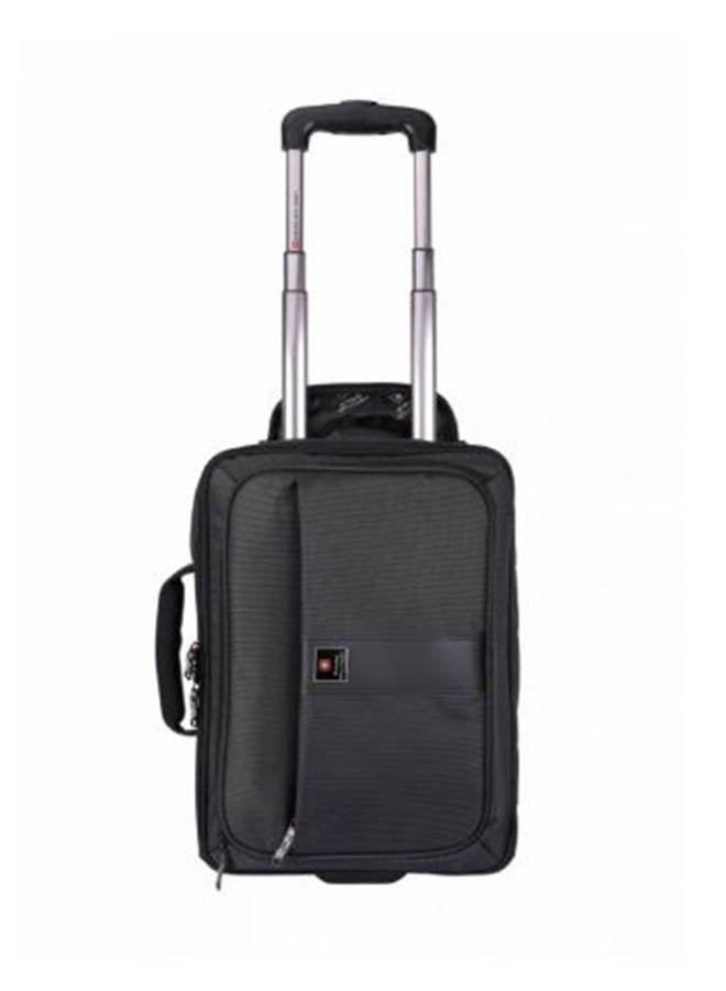 SWISS MILITARY - Laptop Trolley Briefcase Backpack Black - Image 1