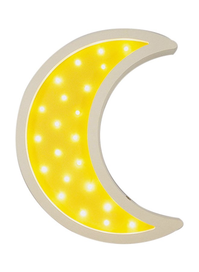 مصباح إضاءة ليلية من الخشب لغرف نوم الأطفال بيج/أصفر 20 x 24سم  - Image 1