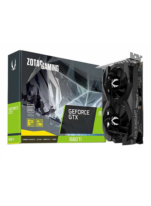 GeForce GTX 1660 Ti 6GB GDDR6 Gaming Fan ZT-T16610F-10L Multicolour