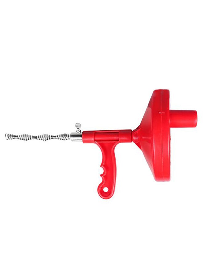 Drains Dredge Blockage Cleaner Tool Red/Silver 