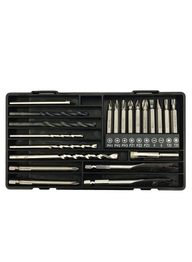 Multi-Function Drill Combination Tool Black/Silver 19 x 100cm 