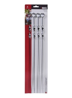 Koopman 4-Piece BBQ Skewer Set Silver 60centimeter  - Image 2