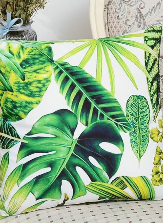 Decorative Square Shape Throw Pillow Case Yellow/Green/White - Image 2