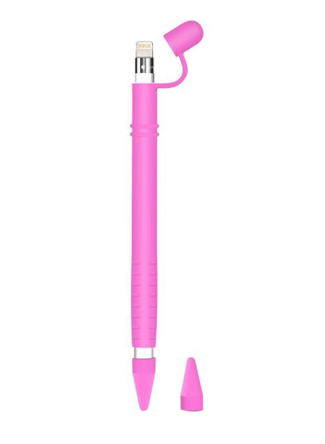 Generic - Sleeve Case Cover With Charging Cap Holder For Apple Pencil Pink - Image 1